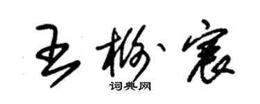 朱錫榮王榭宸草書個性簽名怎么寫