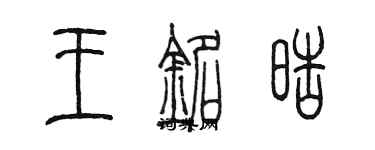 陳墨王銘皓篆書個性簽名怎么寫