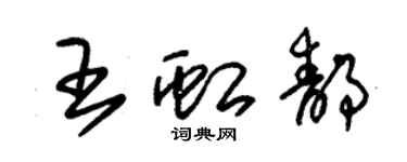 朱錫榮王虹靜草書個性簽名怎么寫