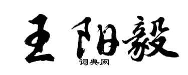 胡問遂王陽毅行書個性簽名怎么寫