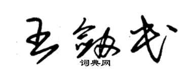 朱錫榮王劍民草書個性簽名怎么寫