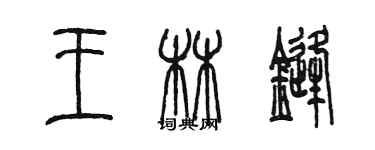 陳墨王林鋒篆書個性簽名怎么寫