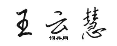 駱恆光王雲慧行書個性簽名怎么寫