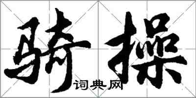 胡問遂騎操行書怎么寫