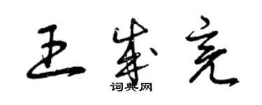 曾慶福王成亮草書個性簽名怎么寫