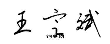 梁錦英王定斌草書個性簽名怎么寫