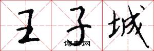 王子城怎么寫好看