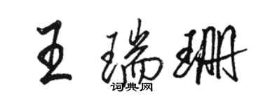 駱恆光王瑞珊行書個性簽名怎么寫