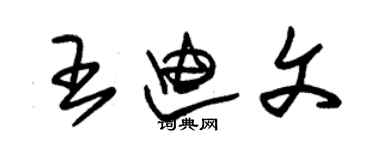 朱錫榮王迪文草書個性簽名怎么寫