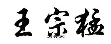 胡問遂王宗猛行書個性簽名怎么寫