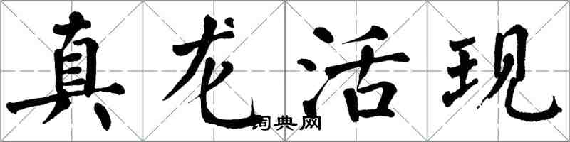 翁闓運真龍活現楷書怎么寫
