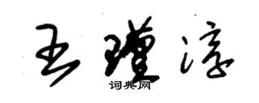 朱錫榮王瑾淳草書個性簽名怎么寫