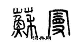 曾慶福蘇曼篆書個性簽名怎么寫