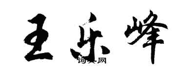 胡問遂王樂峰行書個性簽名怎么寫