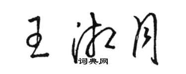 駱恆光王湘月草書個性簽名怎么寫