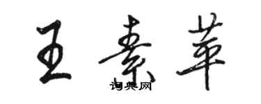 駱恆光王素苹行書個性簽名怎么寫