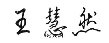 駱恆光王慧然行書個性簽名怎么寫
