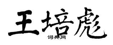 翁闓運王培彪楷書個性簽名怎么寫