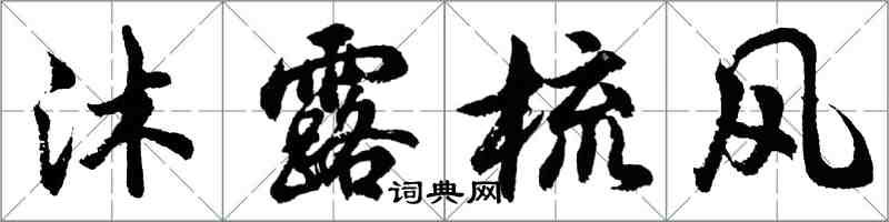 胡問遂沐露梳風行書怎么寫