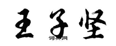胡問遂王子堅行書個性簽名怎么寫