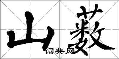 翁闓運山藪楷書怎么寫