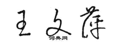 駱恆光王文萍草書個性簽名怎么寫