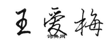 駱恆光王愛梅行書個性簽名怎么寫