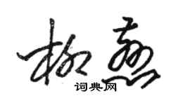 駱恆光柳慈草書個性簽名怎么寫