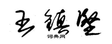 朱錫榮王鎮堅草書個性簽名怎么寫