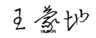 駱恆光王蒙地草書個性簽名怎么寫