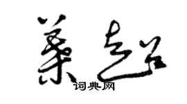 曾慶福葉超草書個性簽名怎么寫