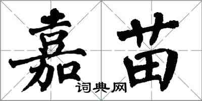 翁闓運嘉苗楷書怎么寫