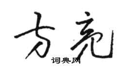 駱恆光方亮草書個性簽名怎么寫