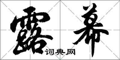 胡問遂露幕行書怎么寫