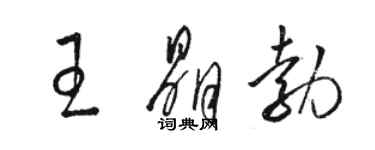 駱恆光王晶勃草書個性簽名怎么寫