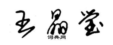 朱錫榮王晶瑩草書個性簽名怎么寫