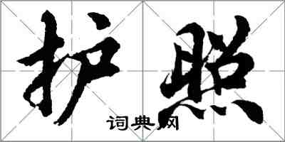 胡問遂護照行書怎么寫