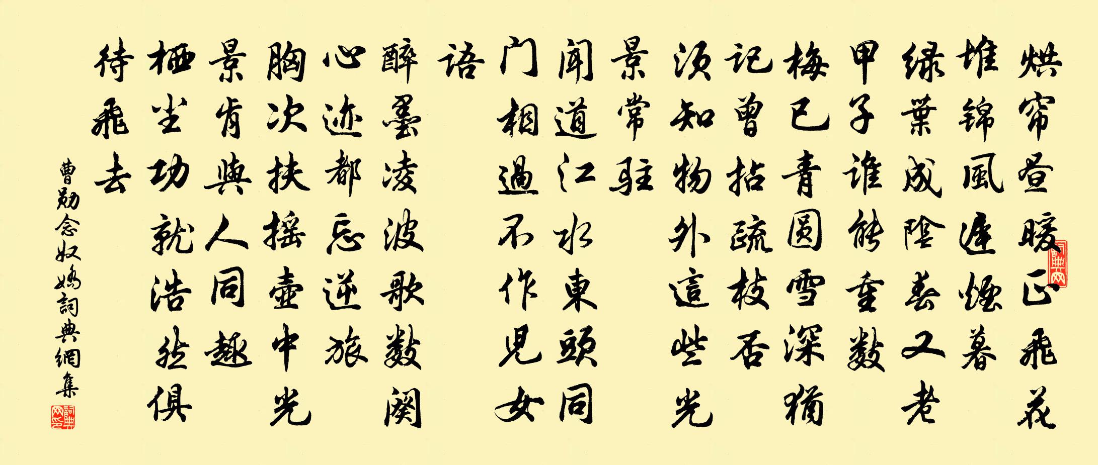 曹勛念奴嬌書法作品欣賞