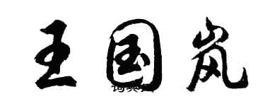 胡問遂王國嵐行書個性簽名怎么寫