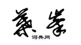 朱錫榮葉峰草書個性簽名怎么寫