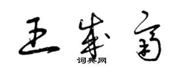 曾慶福王成齊草書個性簽名怎么寫