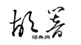 駱恆光胡響草書個性簽名怎么寫