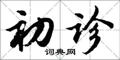 胡問遂初診行書怎么寫