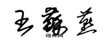 朱錫榮王蘇燕草書個性簽名怎么寫