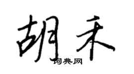 王正良胡禾行書個性簽名怎么寫