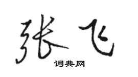 駱恆光張飛行書個性簽名怎么寫