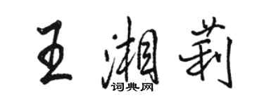 駱恆光王湘莉行書個性簽名怎么寫
