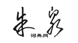 駱恆光朱泉草書個性簽名怎么寫