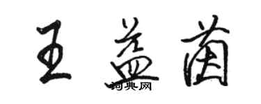 駱恆光王益茵行書個性簽名怎么寫