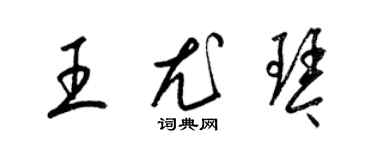 梁錦英王尤琴草書個性簽名怎么寫